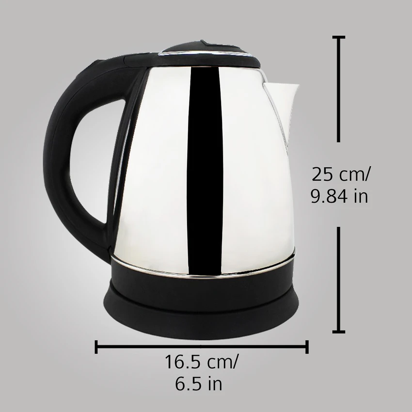 iBELL Castor CTEK18M Electric Kettle, Stainless Steel, 1500W (1.8 L)